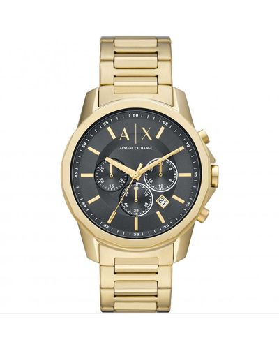 Armani Exchange Stainless Steel Fashion Analogue Quartz Watch - Ax1721 - Metallic