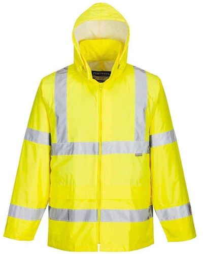 Portwest Rain Hi-vis Jacket - Yellow