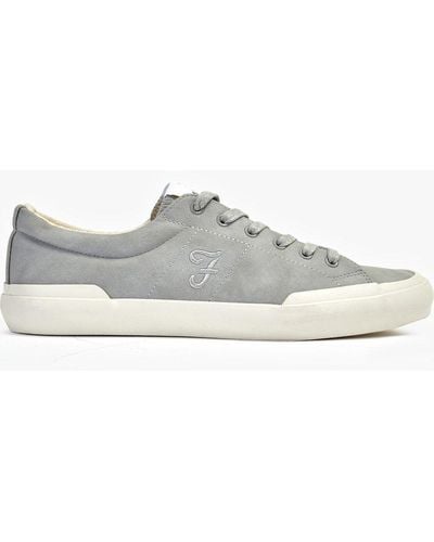 Farah 'dallas' Casual Lace Up Trainers - Grey