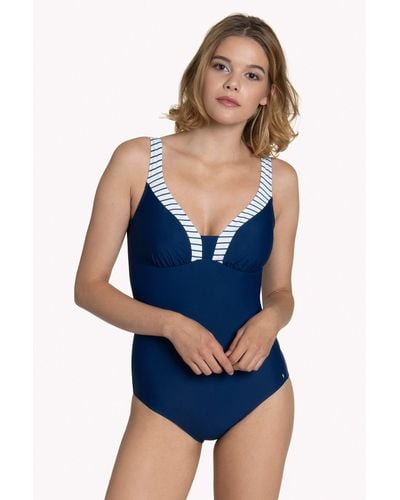 Lisca 'puerto Rico' Non-wired One-piece Swimsuit - Blue