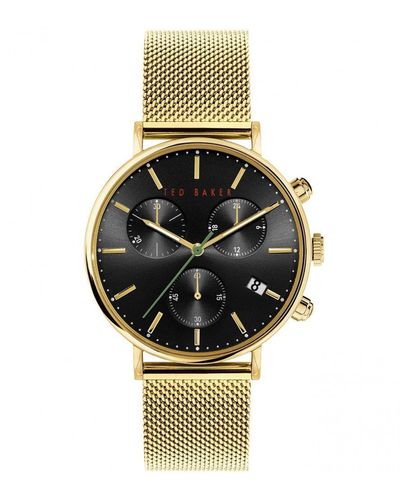 Ted Baker Chrono Stainless Steel Fashion Analogue Quartz Watch - Bkpmms118uo - Black