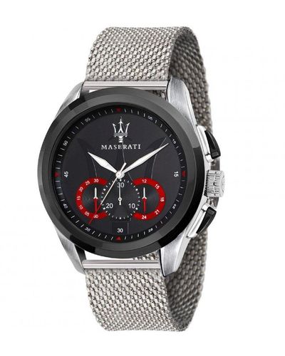 Maserati Traguardo Stainless Steel Sports Analogue Quartz Watch - R8873612005 - Black