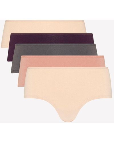 DEBENHAMS Pack Of 5 Multicoloured Cotton Rich Shorts
