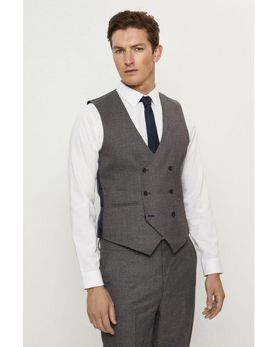 Burton Slim Fit Grey Grindle Waistcoat