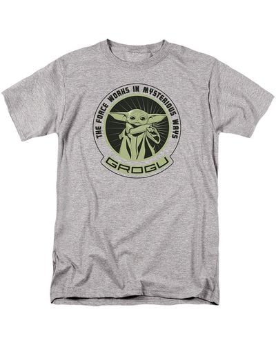 Star Wars Grogu Mysterious Ways T-shirt - Grey