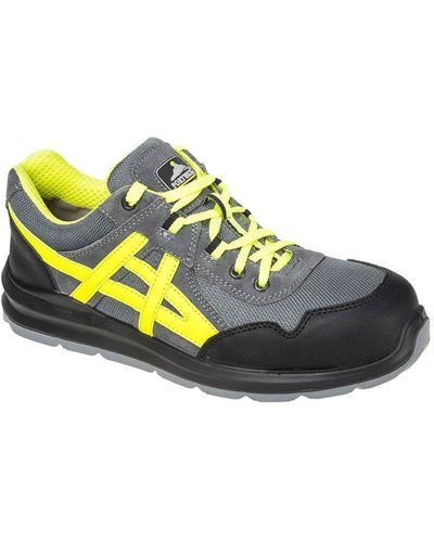 Portwest Steelite Mersey Leather Safety Trainers - Yellow