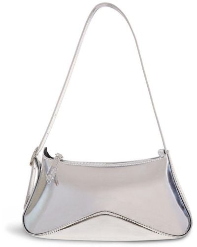 My Accessories London Structured Shoulder Bag - White