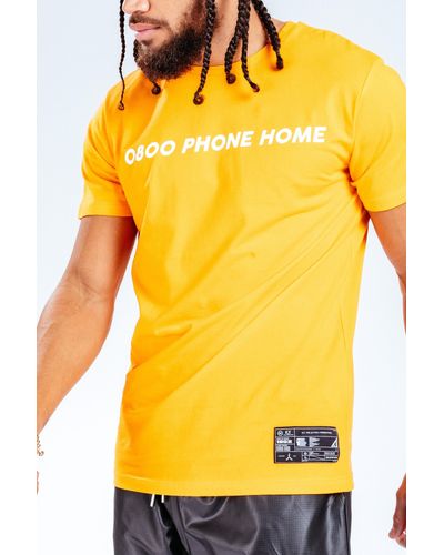 Hype X E.t Slogan T-shirt - Yellow