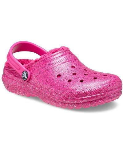 Crocs™ Toddlers' Classic Glitter Lined Clog - Pink