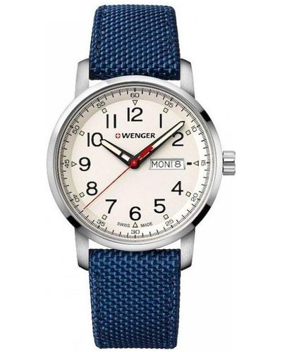 Wenger Stainless Steel Classic Analogue Quartz Watch - 011541113 - Blue