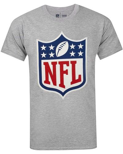 Nfl Logo Shield T-shirt - Grey