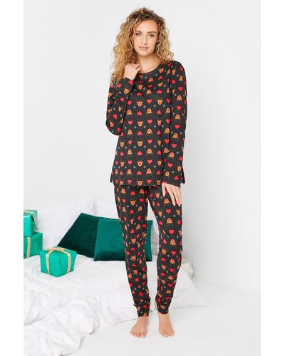 Long Tall Sally Tall Pyjama Set - Black