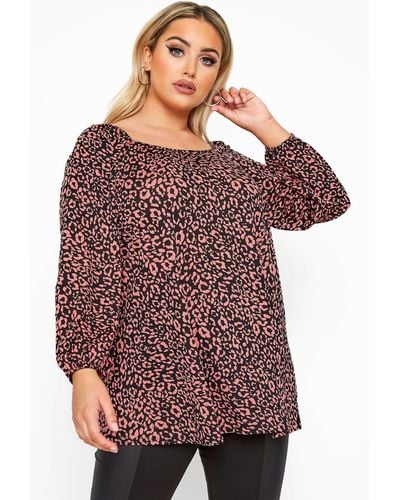 Yours Milkmaid Top - Red
