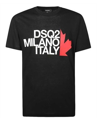 DSquared² Dsq2 Milano Italy Black T-shirt