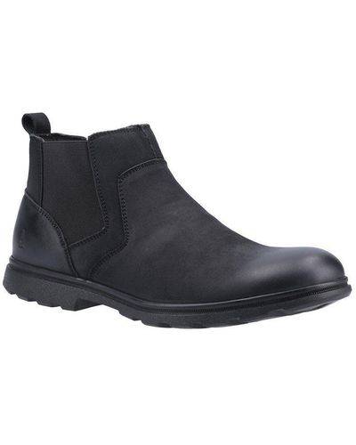Hush Puppies 'tyrone' Leather Boots - Black