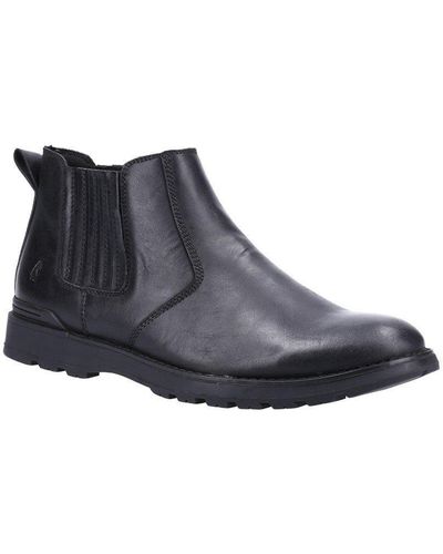 Hush Puppies 'gary' Leather Boots - Black