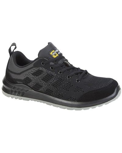 Grafters Suede Safety Trainers - Black