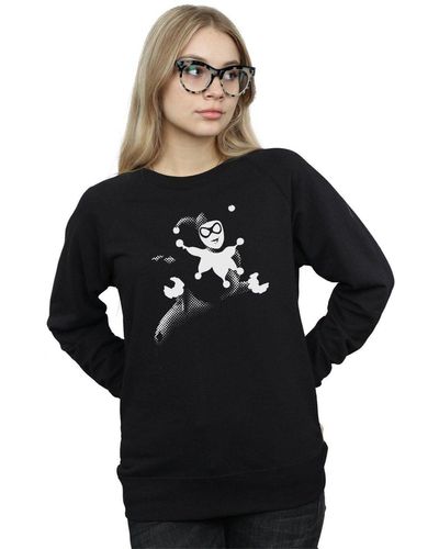 Dc Comics Harley Quinn Spot Sweatshirt - Black