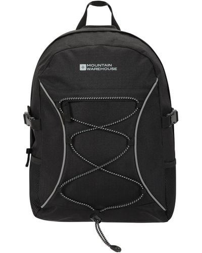 Mountain Warehouse Bolt Big Backpack Compact Versatile Practical Rucksack - Black