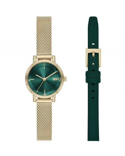 DKNY Fashion Analogue Quartz Watch - Ny6631set - Green