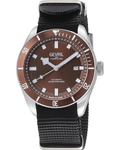 Gevril Yorkville 48607n Swiss Automatic Sellita Sw200 Watch - Metallic
