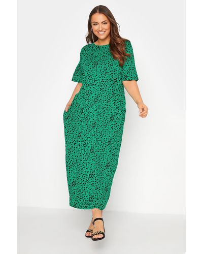 Yours Smock Maxi Dress - Green