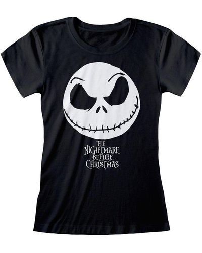 Nightmare Before Christmas Jack Skellington T-shirt - Black