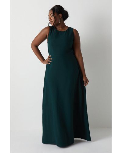 Coast Plus Size Cowl Back Bridesmaids Maxi Dress - Green