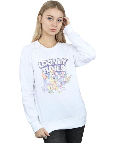 Looney Tunes Rainbow Friends Sweatshirt - White