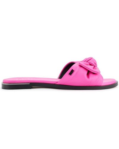 DKNY Walta Bow Flat Sandal Pink