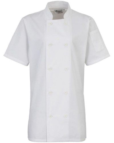 PREMIER Short-sleeved Chef Jacket - White