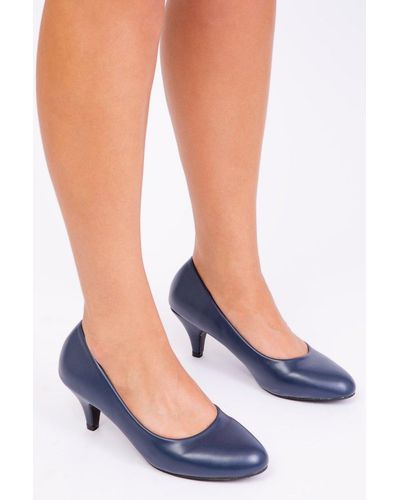 Where's That From 'shea' Low Heel Court Pump - Blue