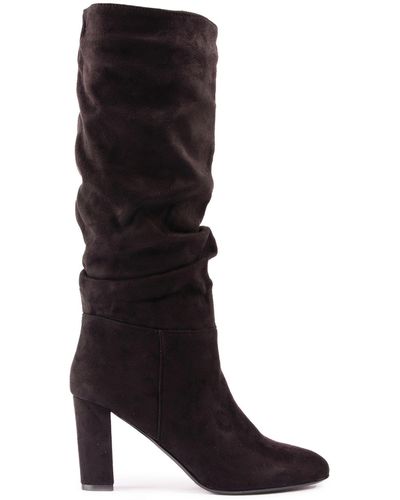SOLESISTER Riley Knee High Boots - Black