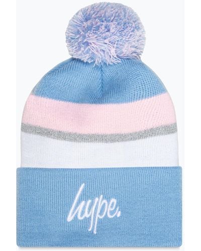 Hype Icy Knitted Beanie - Blue