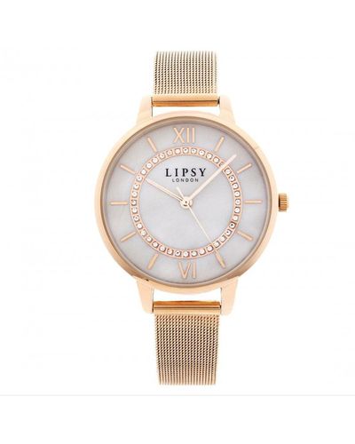 Lipsy Fashion Analogue Quartz Watch - Lplp882 - White