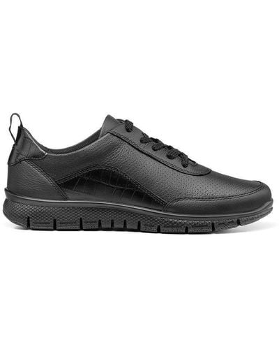 Hotter Wide Fit 'gravity Ii' Active Shoes - Black