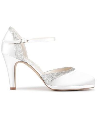 Paradox London Satin 'almeria' High Heel Court Shoes - White