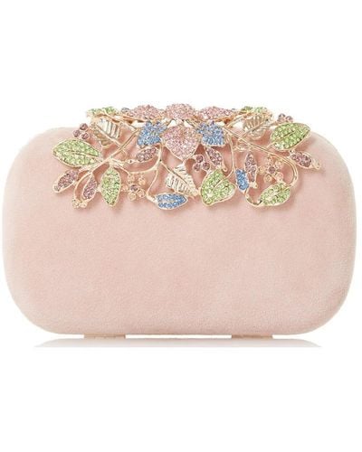 Dune 'bemberrs' Suede Clutch - Pink