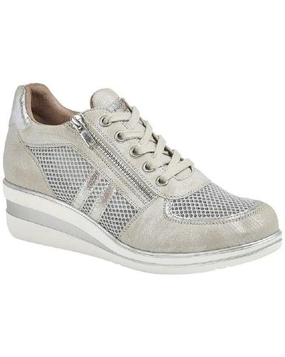 Cipriata Lace And Zip Trainers - White