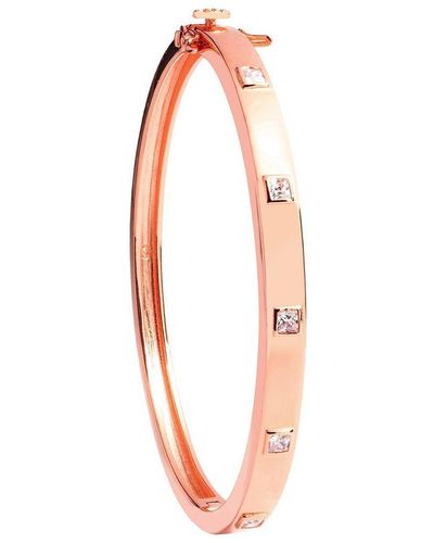 Pure Luxuries Gift Packaged 'coralle' 18ct Rose Gold Plated 925 Silver And Cubic Zirconia Bracelet - White