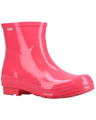 Skechers 'rain Check Neon Puddles' Wellington Boots - Pink