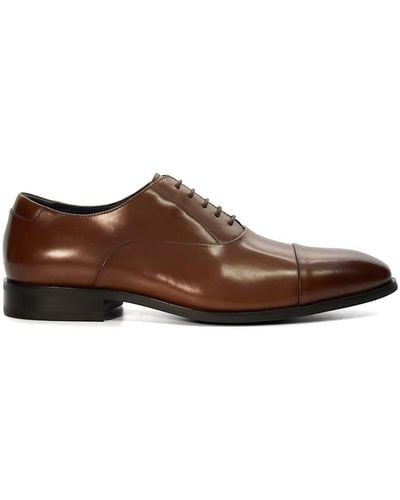 Dune Wide Fit 'secrecy' Leather Oxfords - Brown