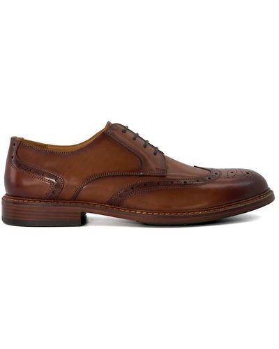 Dune 'spenccer' Leather Lace Up Shoes - Brown