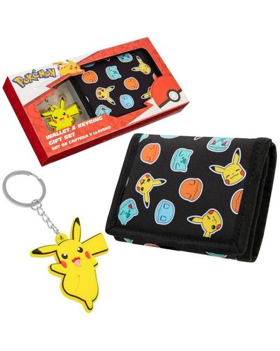 Pokemon Wallet And Keyring Set - Multicolour