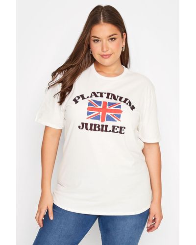 Yours Platinum Jubilee T-shirt - White