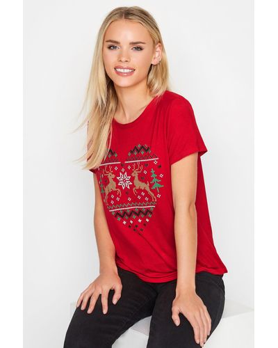 PixieGirl Petite Christmas T-shirt - Red