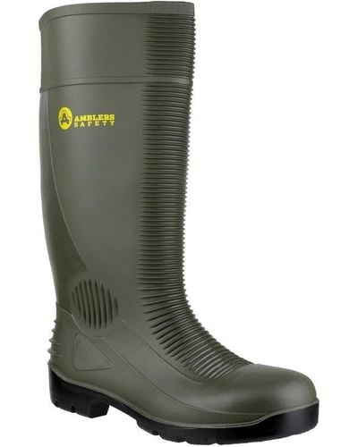 Amblers Safety 'fs99' Safety Wellington Boots - Green