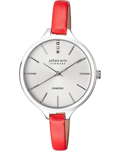 Johan Eric Herlev Slim Red Watch - Grey