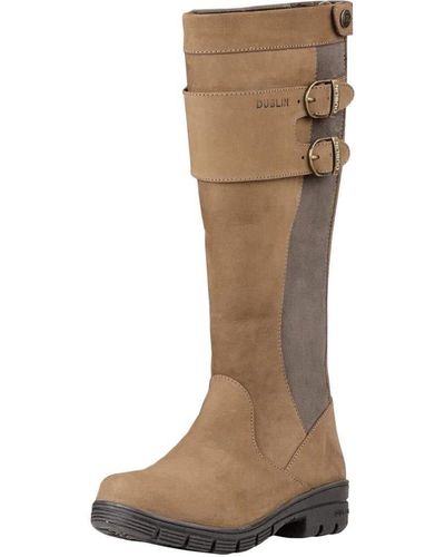 Dublin Leather Long Riding Boots - Natural