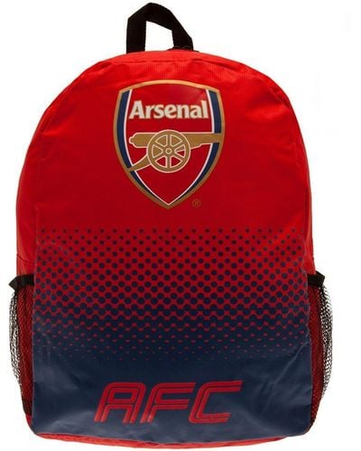 Arsenal Fc Crest Backpack - Red